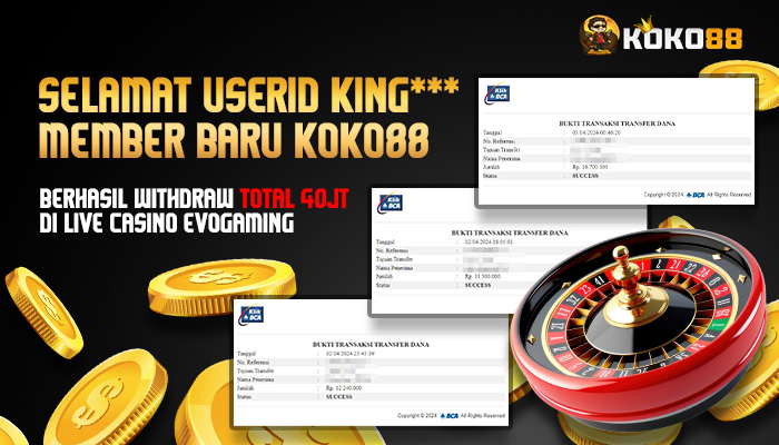 Kemenangan Roulette Live Casino