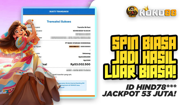 Spin Biasa Jadi Hasil Luar Biasa! Member WD 53 Juta