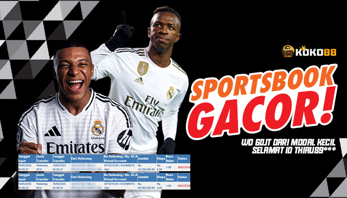 Sportsbook Gacor! WD 60JT dari Modal Kecil