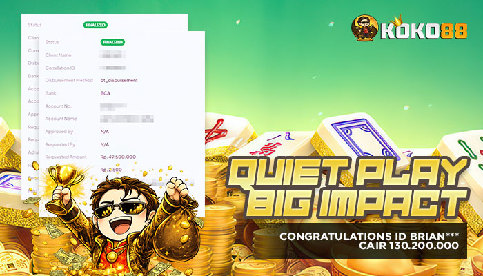Quiet Play, Big Impact! Main Kalem Tapi Cuan 130 Juta di KOKO88 dari Mahjong Ways