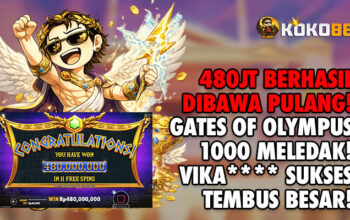 480 JUTA BERHASIL DIBAWA PULANG, USERID VIKA**** TEMBUS BESAR DI GATES OF OLYMPUS 1000!